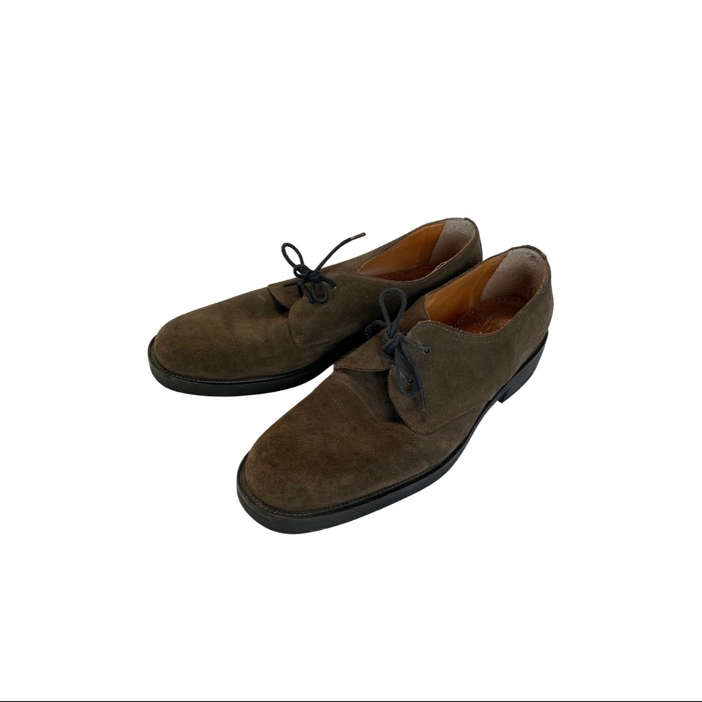 Olive Suede Oxfords